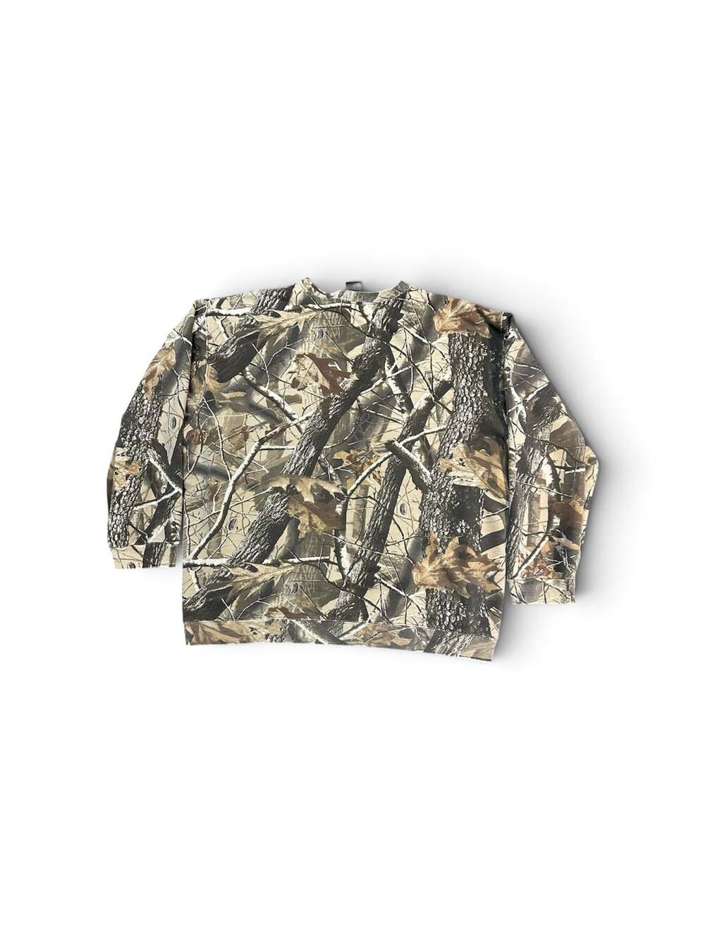 Outfitters Ridge Hardwoods Grey Camo Crewneck Sweatshirt - Men's 2XL